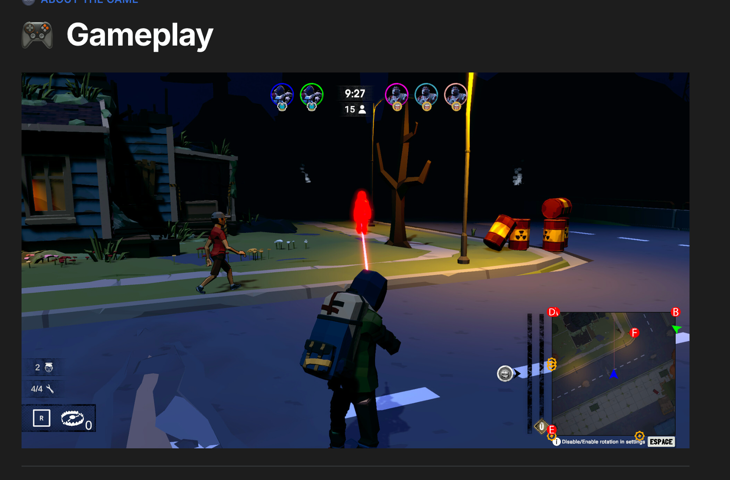 Gameplay images are stolen from a different game “Zombie Within” and posted pretending to be Eternal Decay gameplay. 